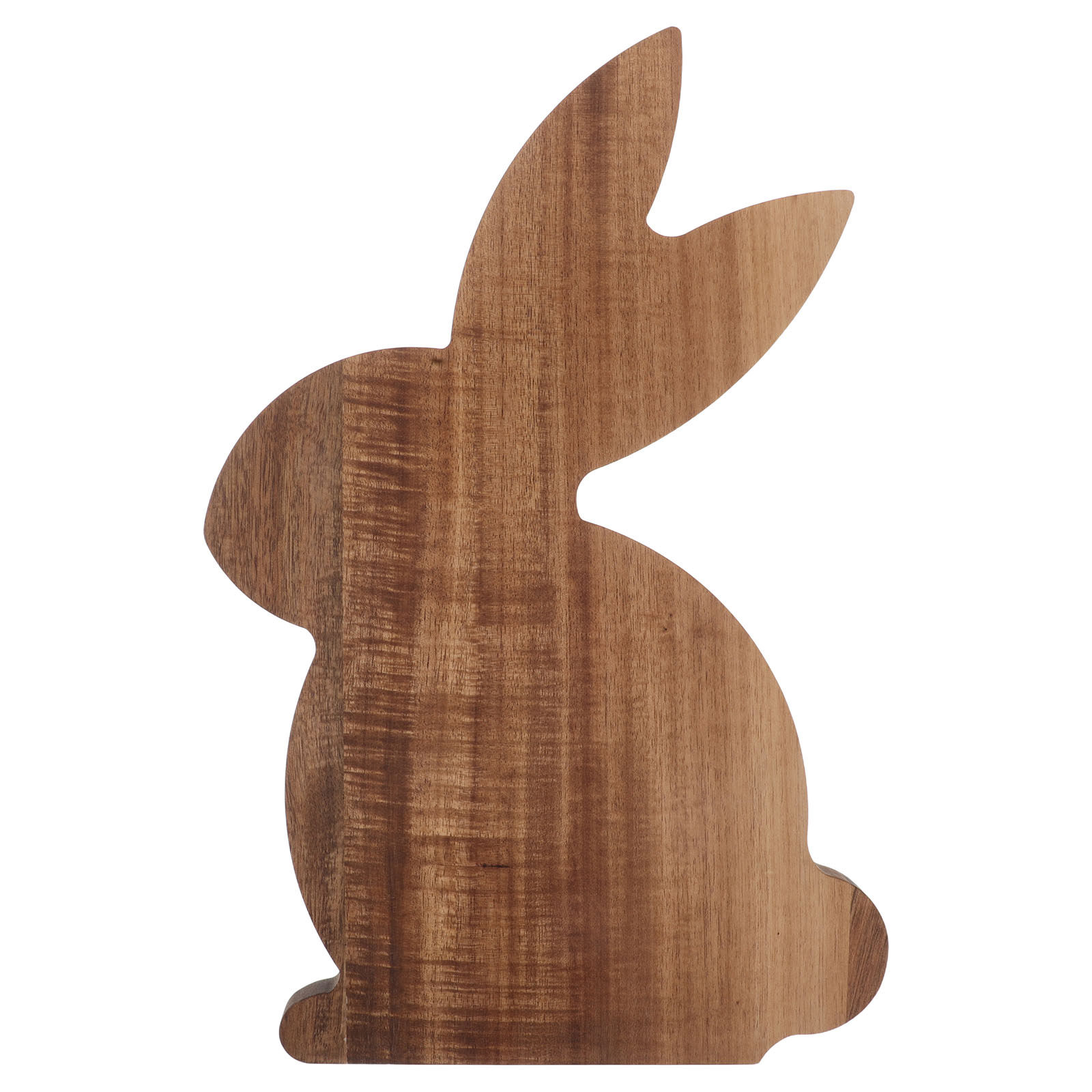 Wooden Serving Tray - Rabbit Shaped Acacia Wood Serving Tray