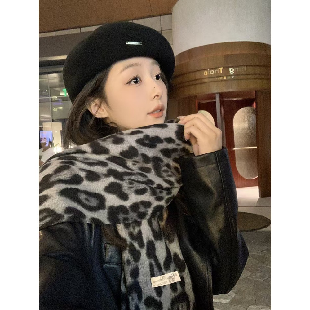 190*70CM Design Leopard Scarf  - Cashmere Throw Blanket 评论和价格