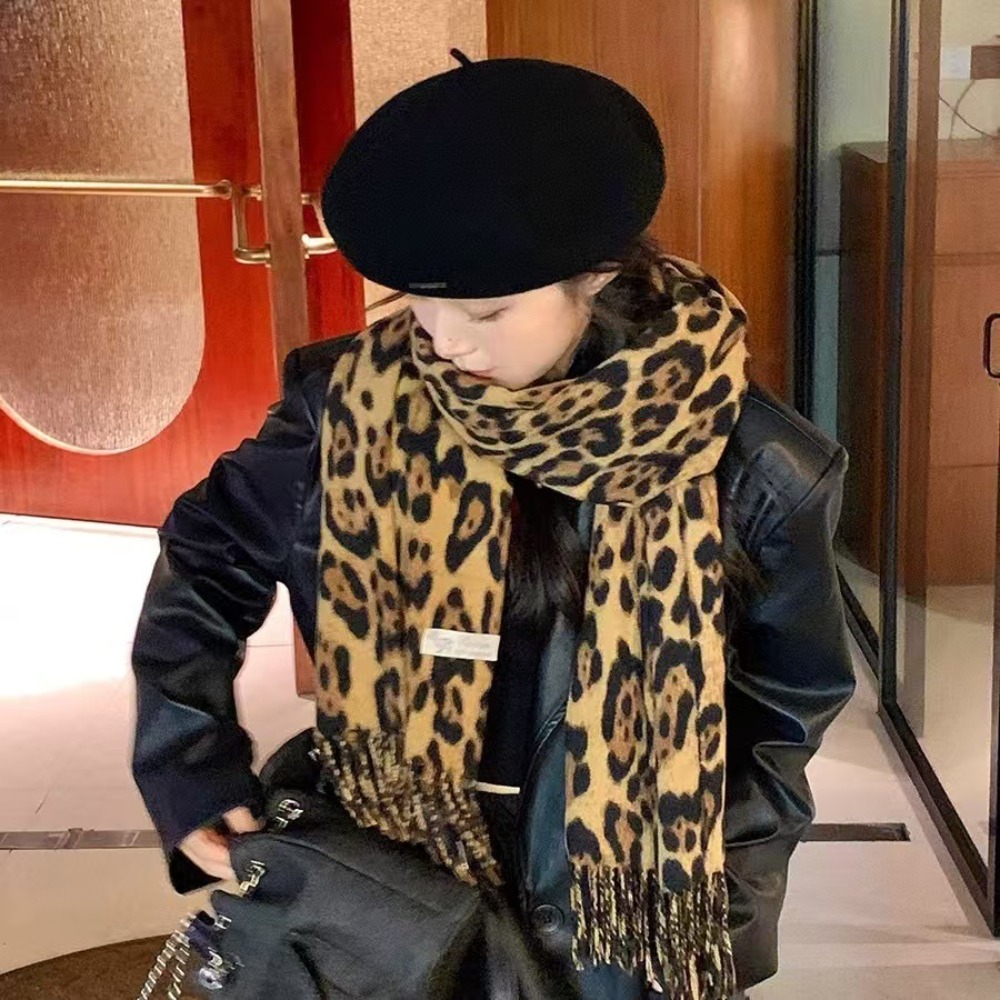 190*70CM Design Leopard Scarf  - Cashmere Throw Blanket 评论和价格