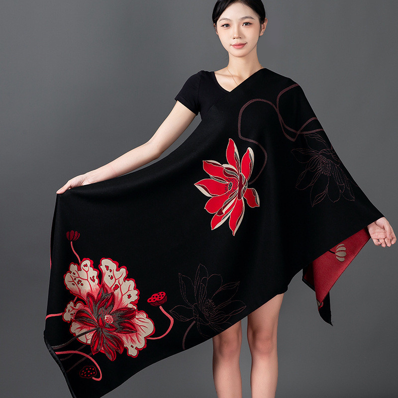 Women Winter Shawl Cashmere Sc - Cashmere Throw Blanket 评论和价格