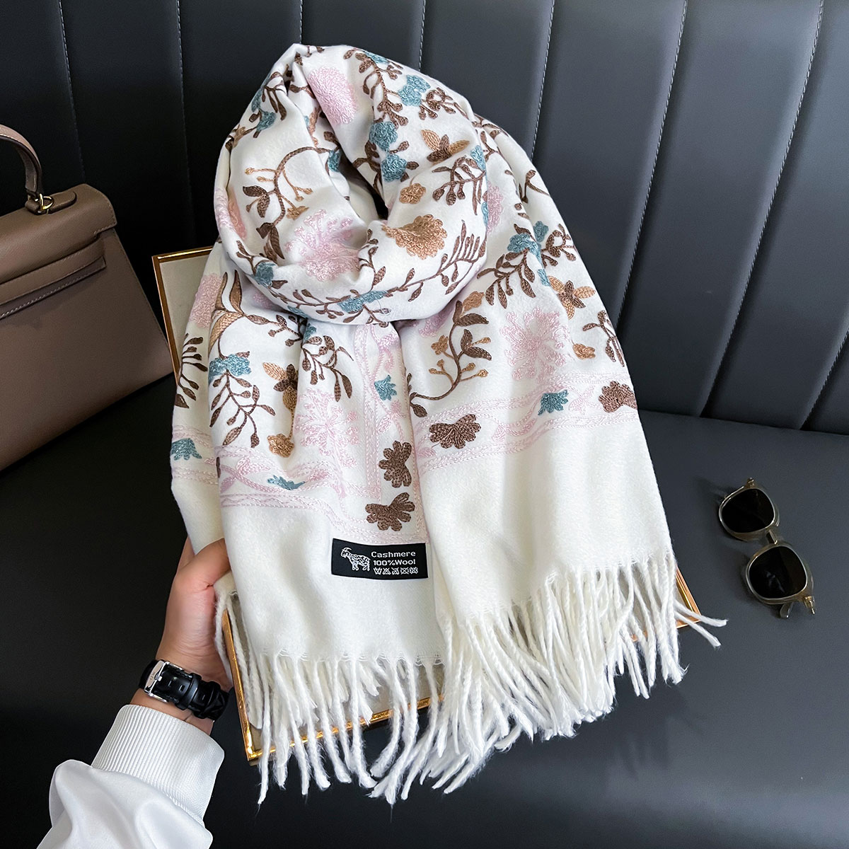 New Winter Warm Cashmere Scarf - Cashmere Throw Blanket 评论和价格