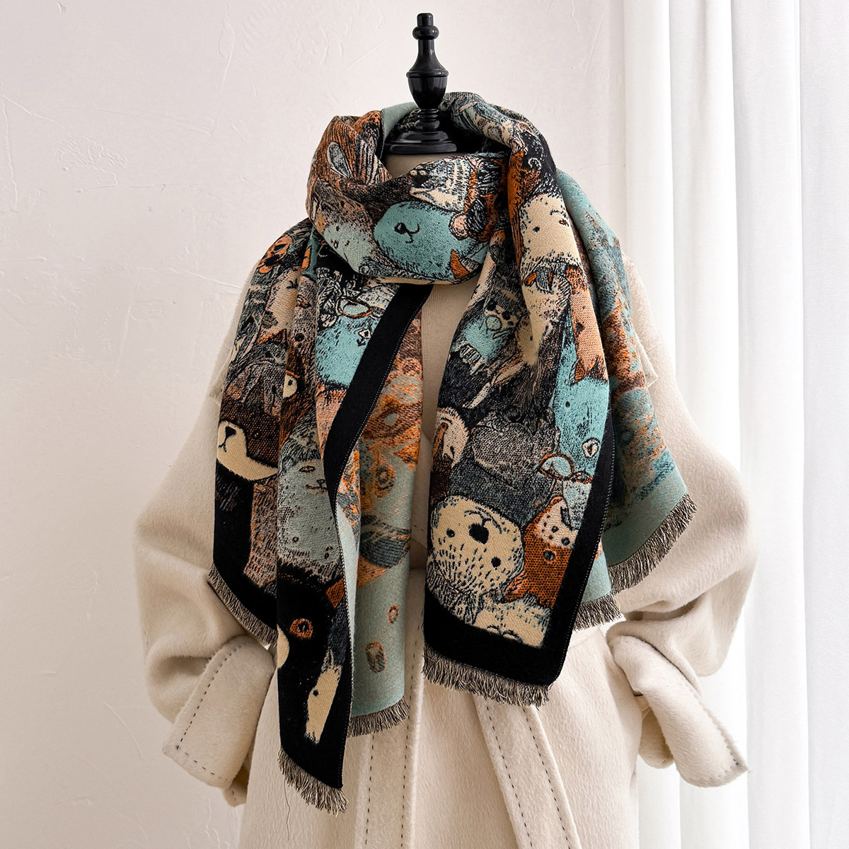 Women Imitation Cashmere Scarf - Cashmere Throw Blanket 评论和价格