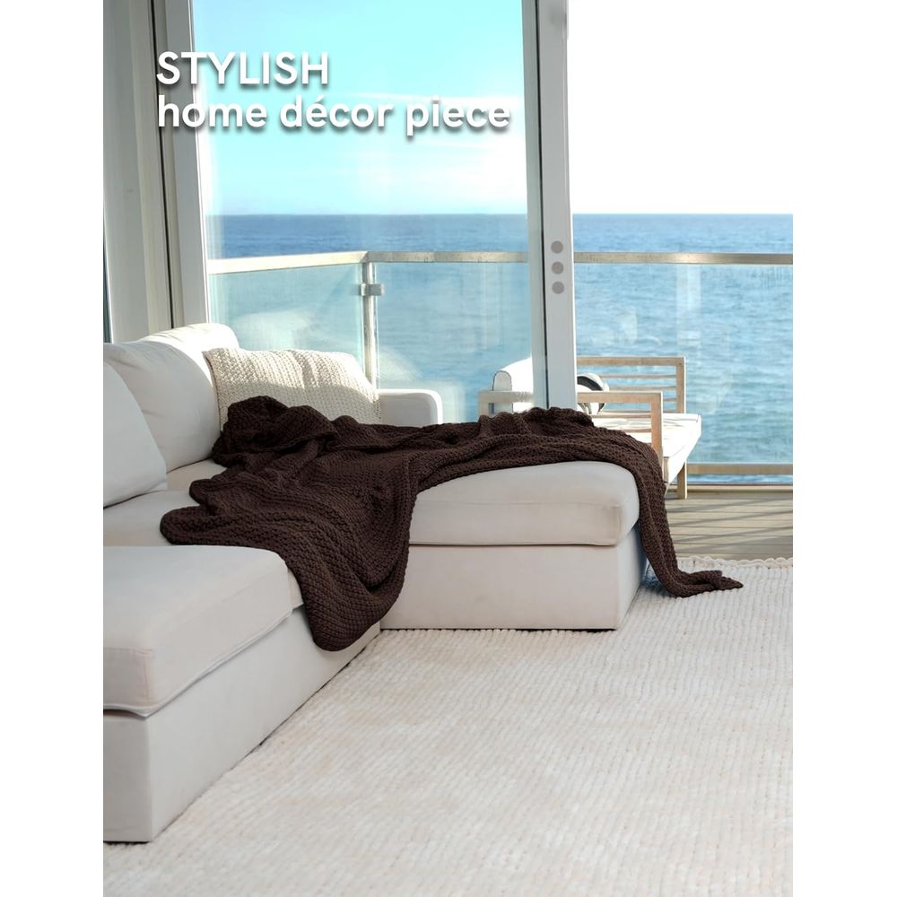 Chunky Cotton Knit Throw Blank - Cashmere Throw Blanket 评论和价格