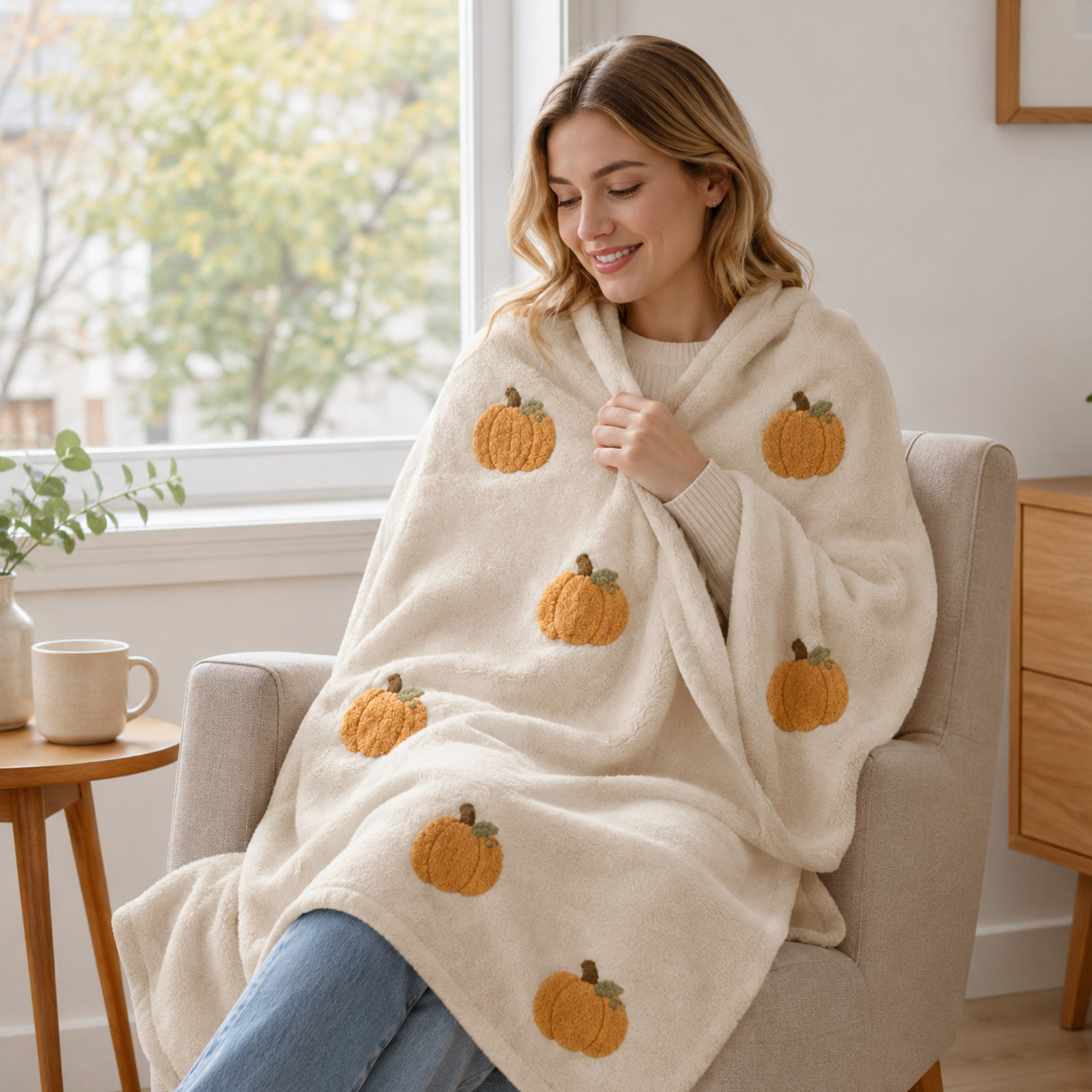 Soft Pumpkin Blanket Trending  - Cashmere Throw Blanket 评论和价格