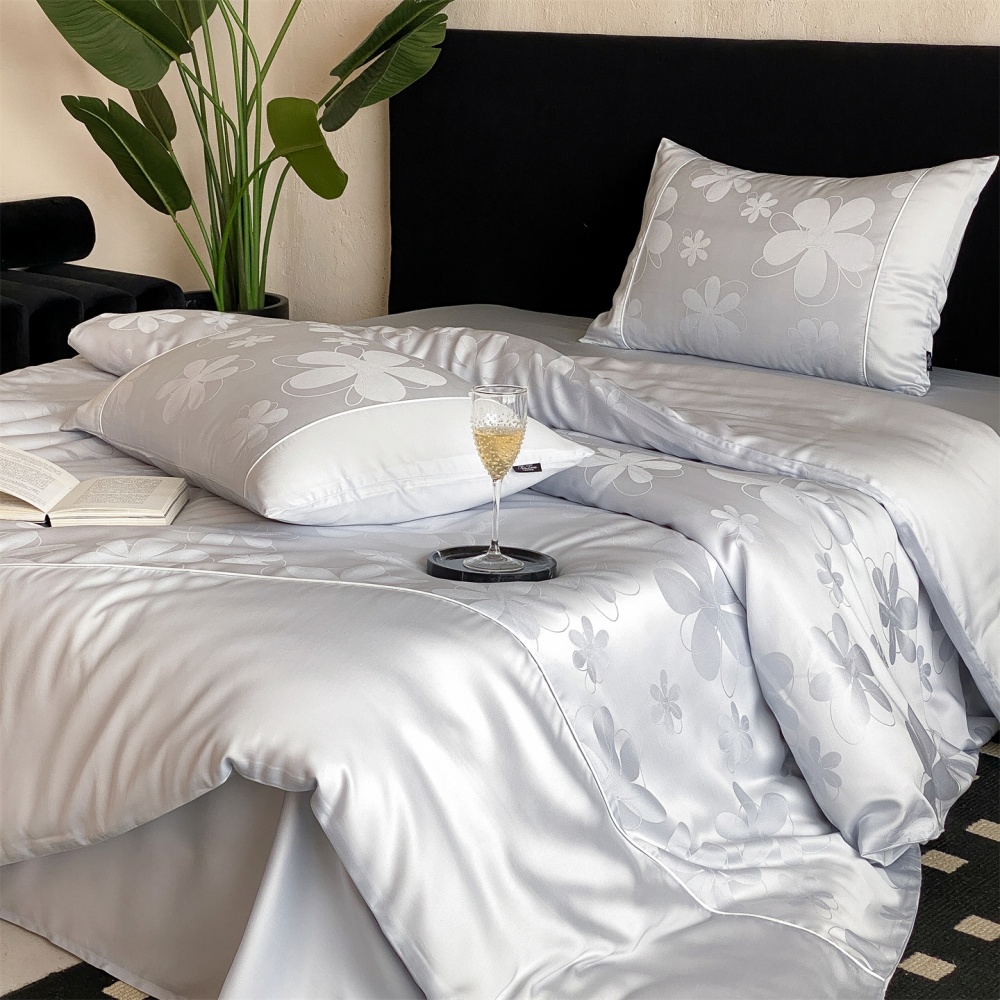 100% Mulberry Silk Jacquard Be - Silk Pillowcase Set 评论和价格