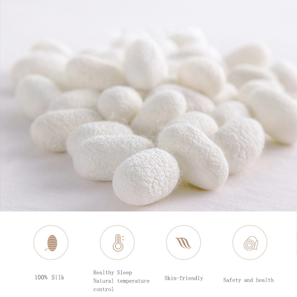 100% Mulberry Silk Jacquard Be - Silk Pillowcase Set 评论和价格