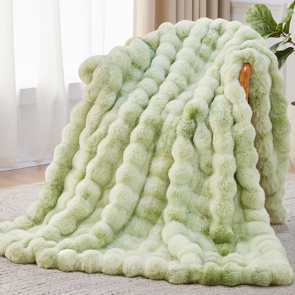 Faux Fur Throw Blanket, 1000GS - Cashmere Throw Blanket 评论和价格