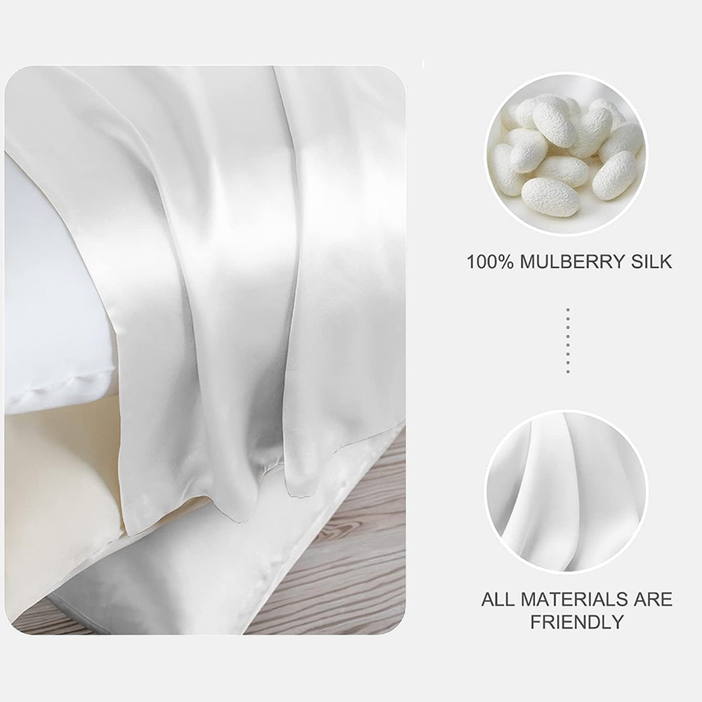 6A 30MM 100% Two Sides Pure Re - Silk Pillowcase Set 评论和价格