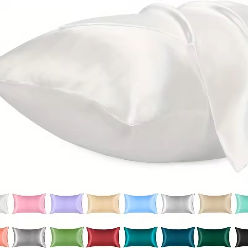 1PC Satin Pillowcase for Hair  - Silk Pillowcase Set 评论和价格