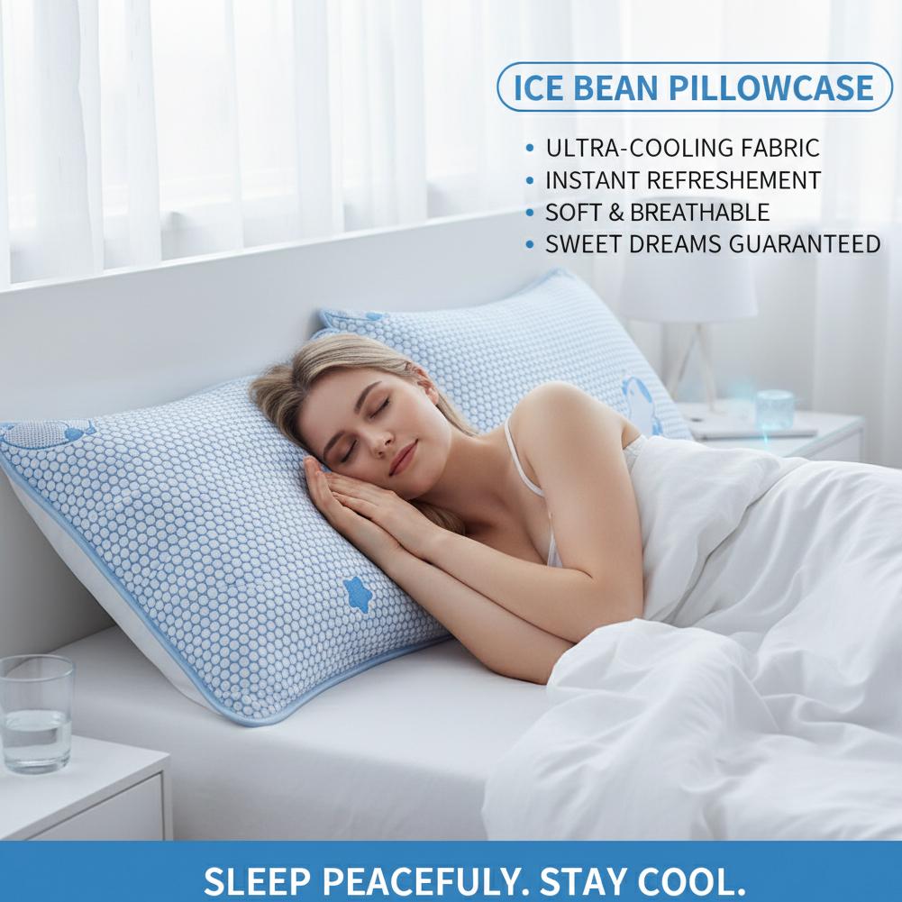 Summer Coolness Ice Silk Pillo - Silk Pillowcase Set 评论和价格