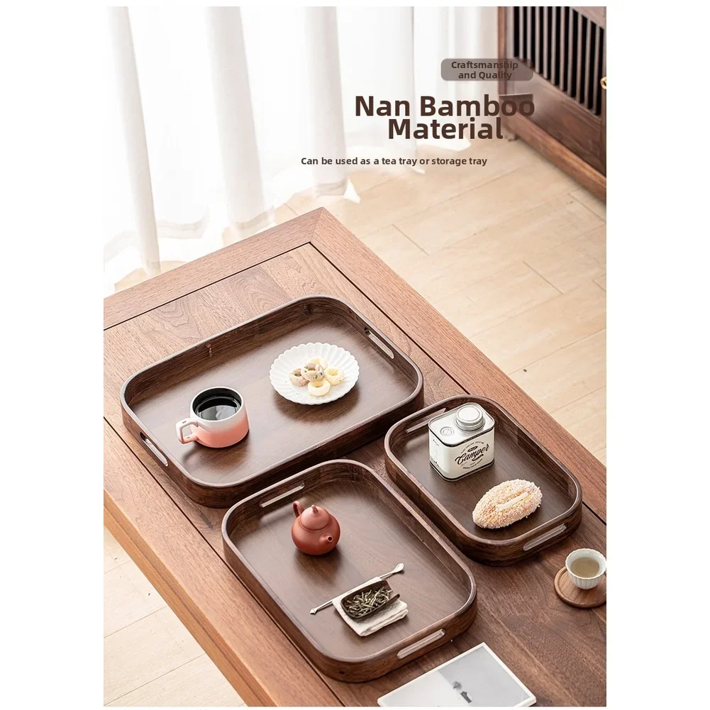 Wooden Tea Tray With Handles M - Wooden Serving Tray 评论和价格