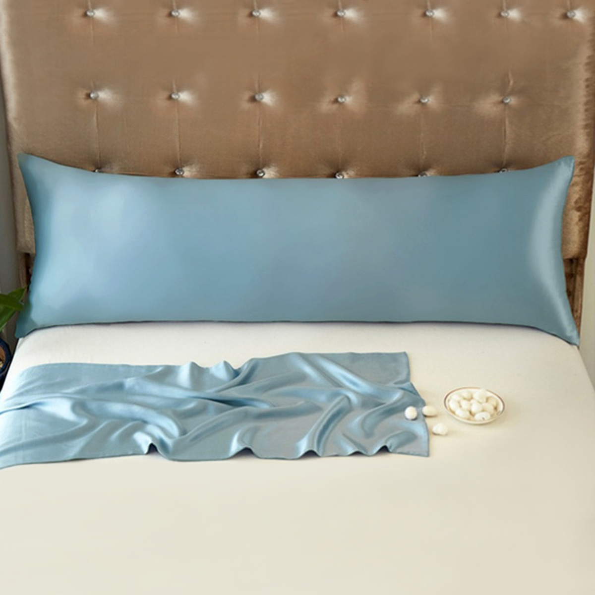 100% Pure Mullberry Silk Long  - Silk Pillowcase Set 评论和价格